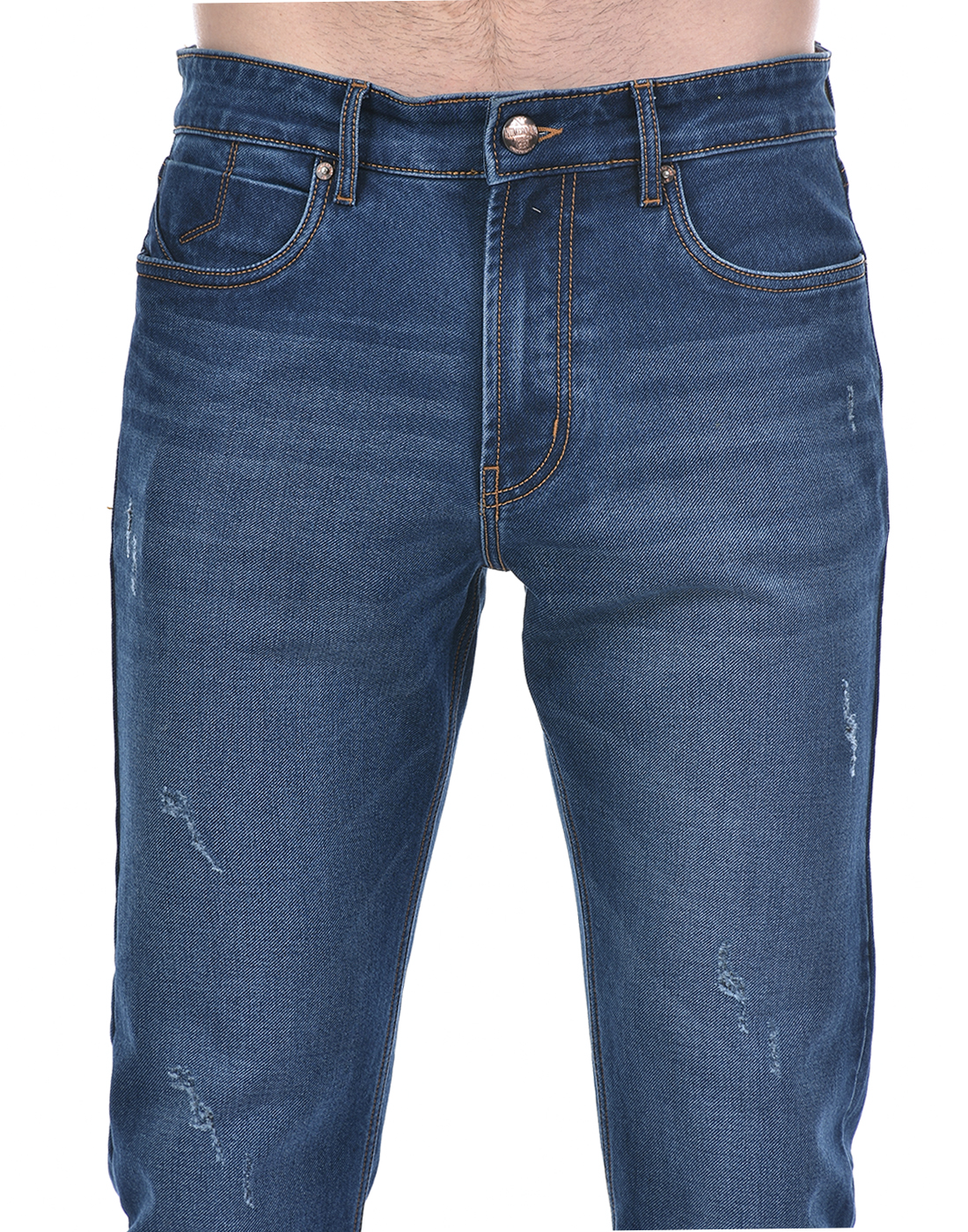 Numero Uno Men Solid Blue Jeans